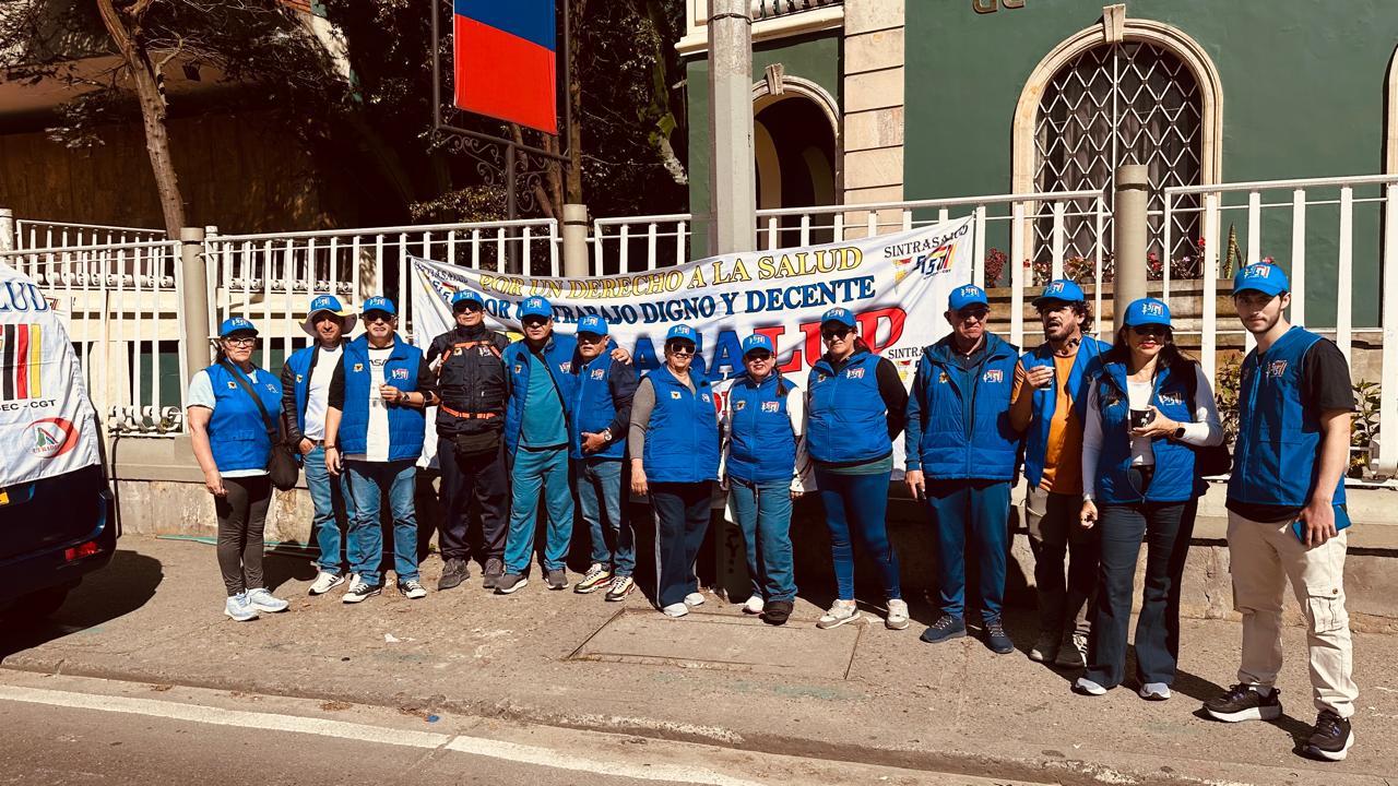 Marcha y movilización de afiliados de SINTRASALUD D.C.